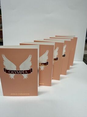 Olympea Eau de Parfum Sample Cards - Peach/White 6 pieces